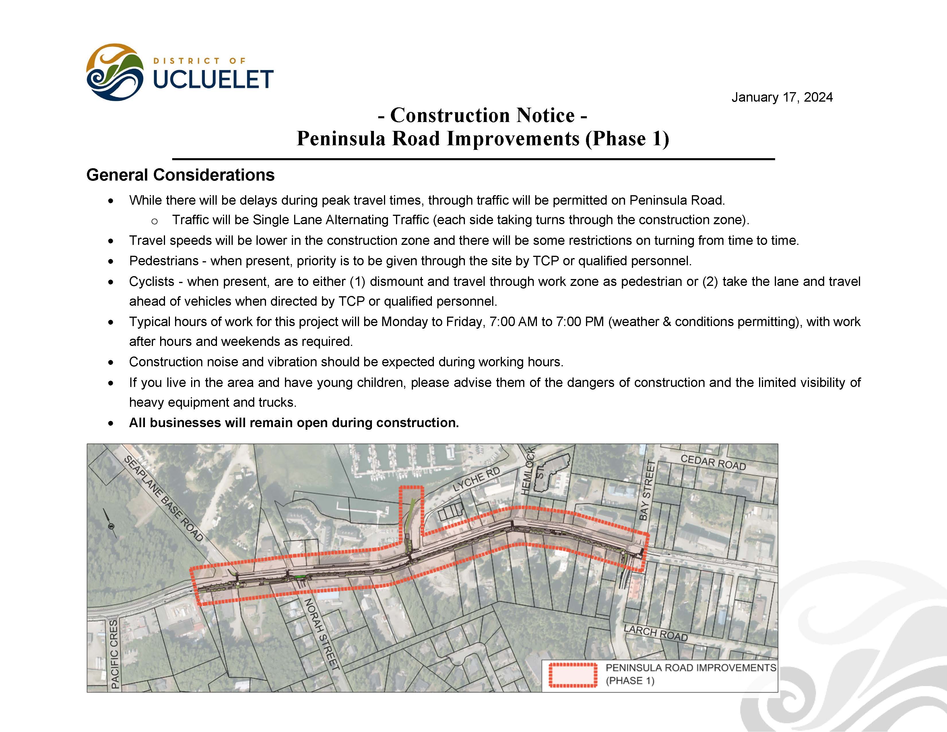 240117 Construction Notice Peninsula Road Improvements Phase 1 Page 2