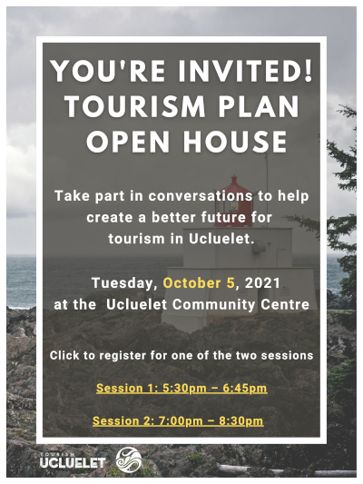 Tourism Plan Open House Poster