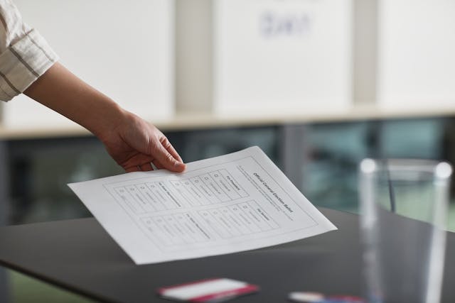 election ballot