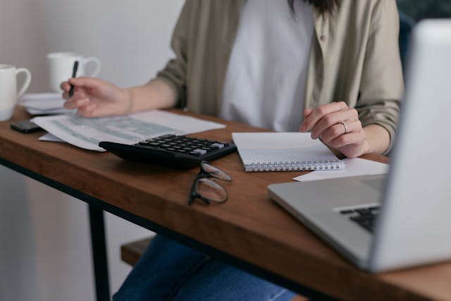 finance officer in desk